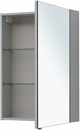 Aquanet Зеркальный шкаф Алвита New 60 серый матовый – фотография-3